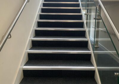 Commercial carpet tiles and stair nosings - Morden